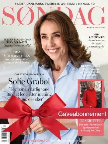 SØNDAG ugeblad  julegave gavekort